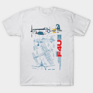 F4U Corsair | Retro Fighter Plane T-Shirt